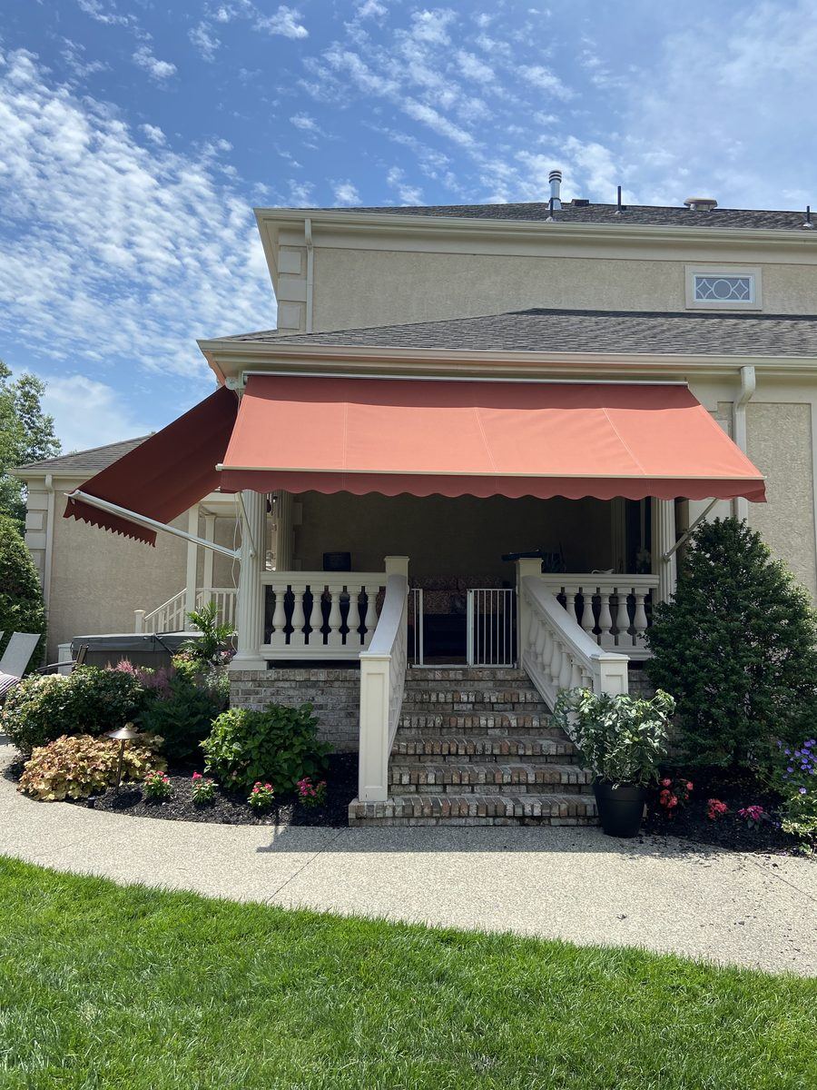 Exterior awning completed