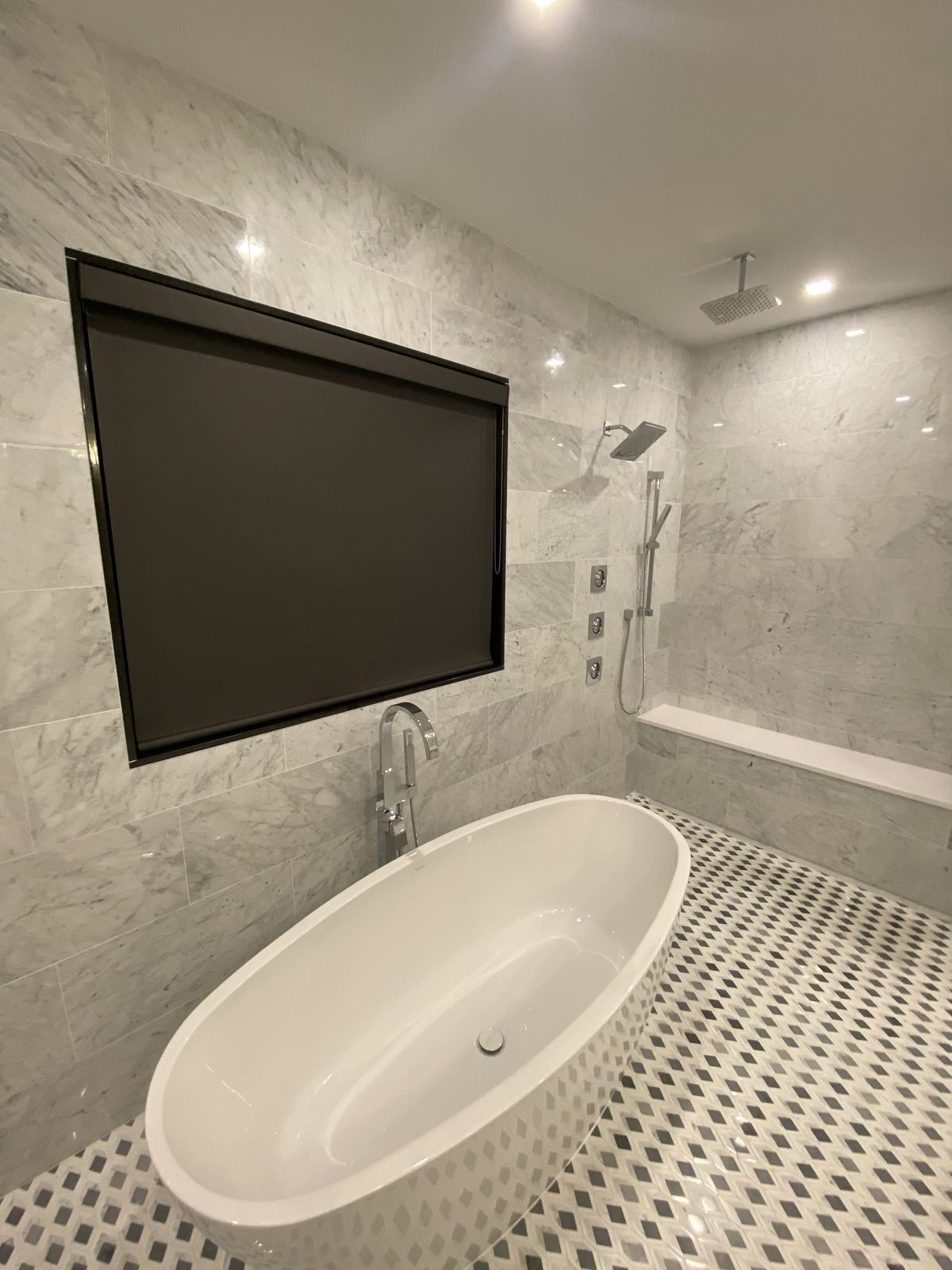 Designer Roller Shades bathroom Moorestown NJ