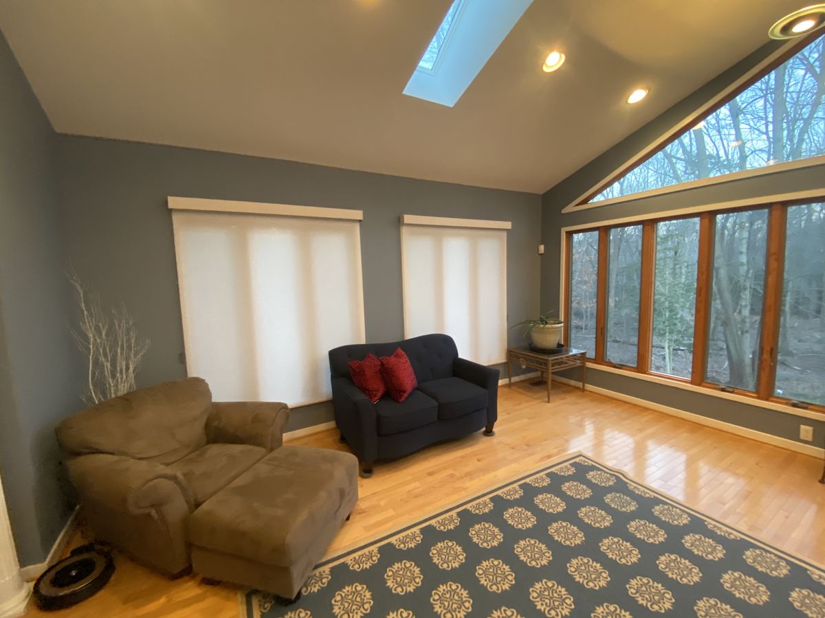 Designer Screen Shades living room Medford NJ