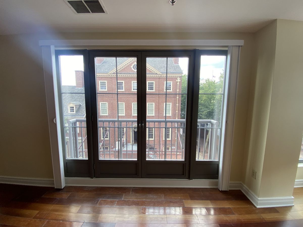 Duette Vertiglide with Duolite French doors Philadelphia