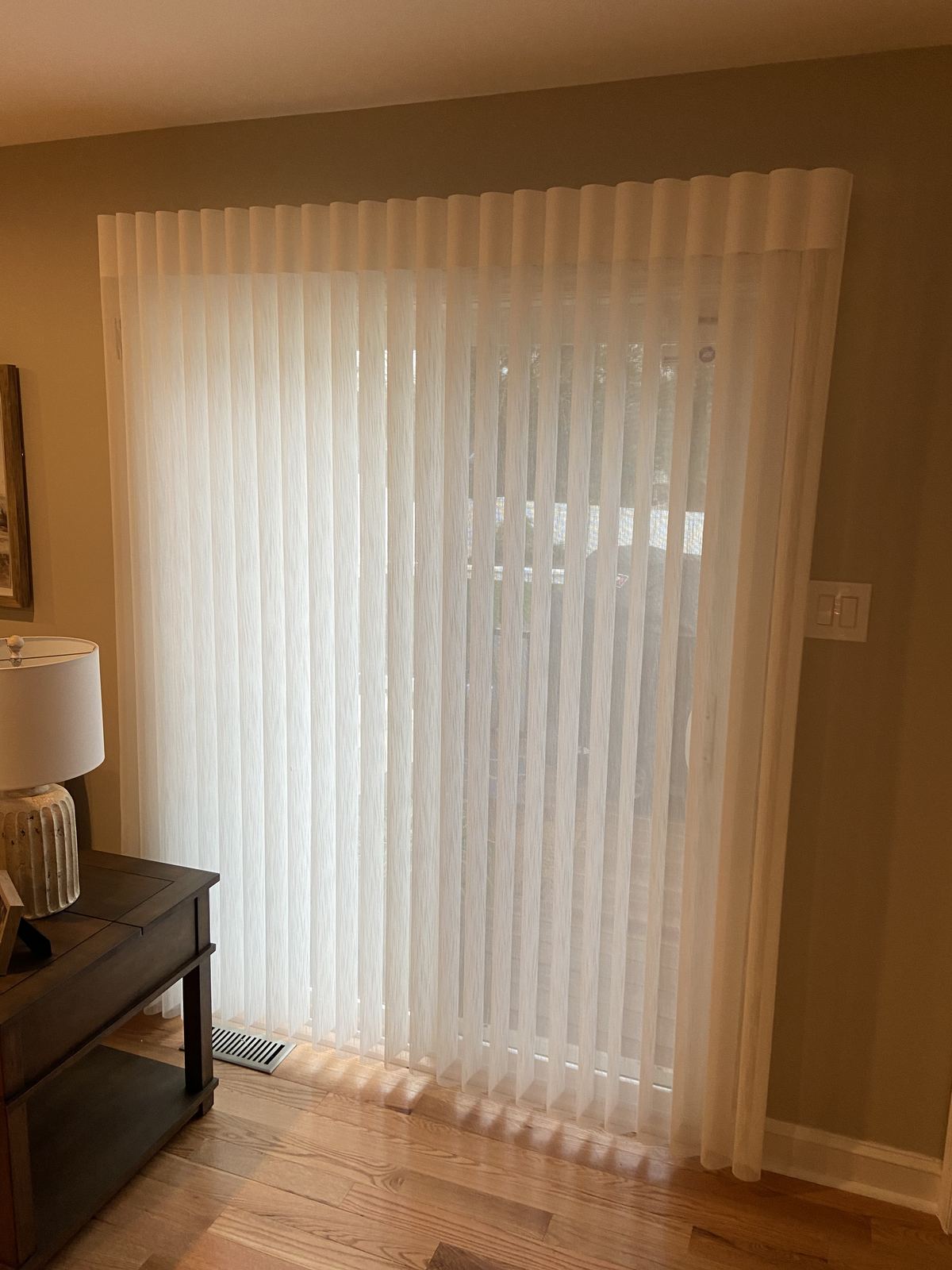 Hunter Douglas Luminette Privacy Sheers living room