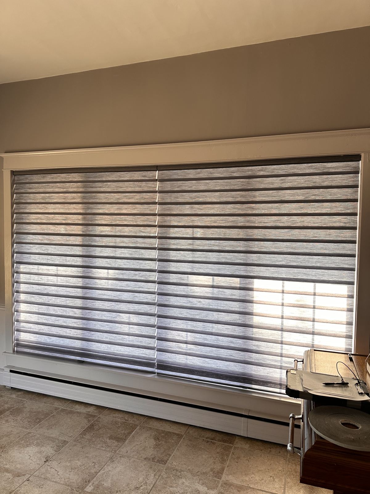Hunter Douglas Silhouette sheer shades large window Philadelphia