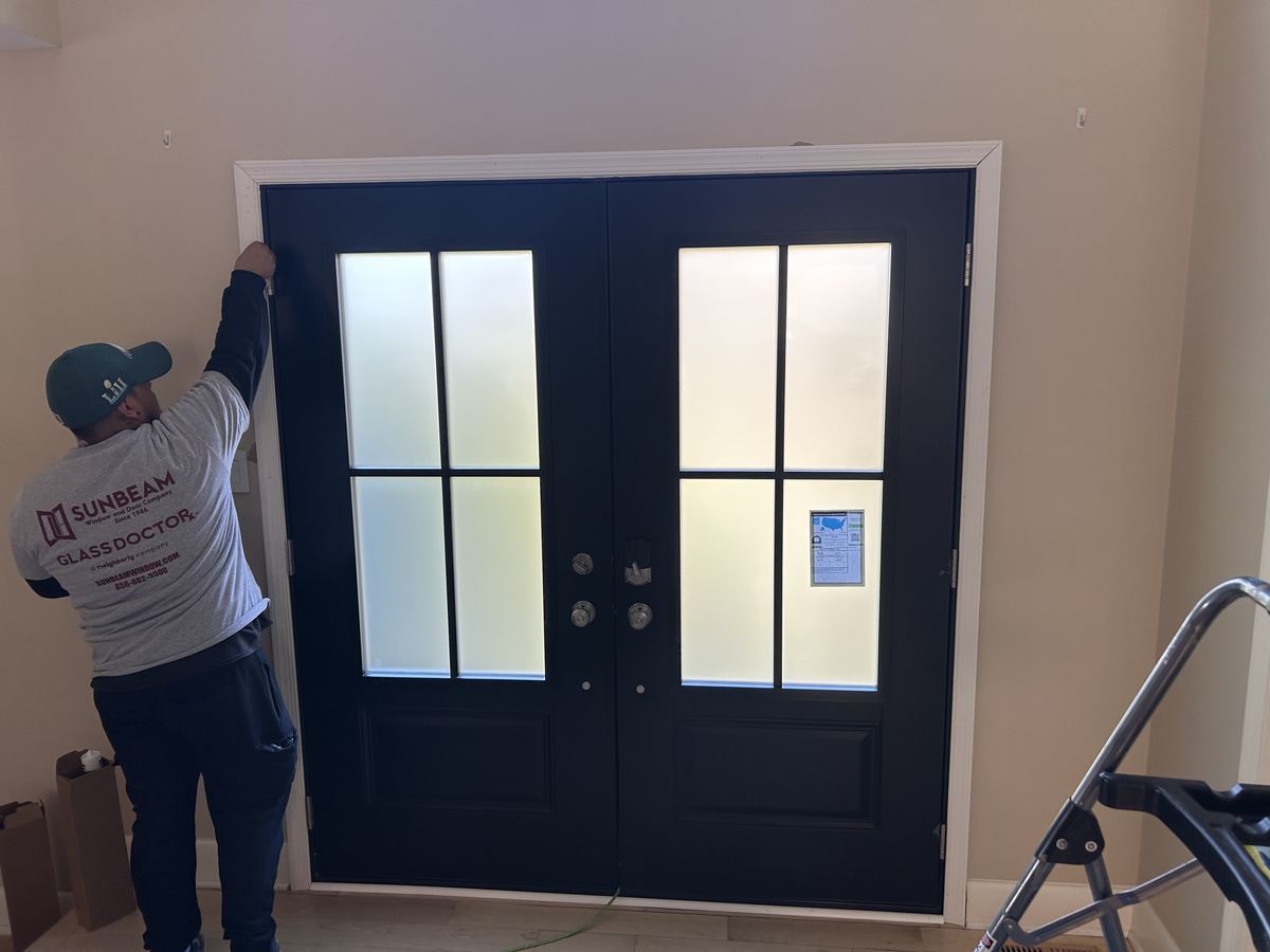 French door installation Sunbeam crew