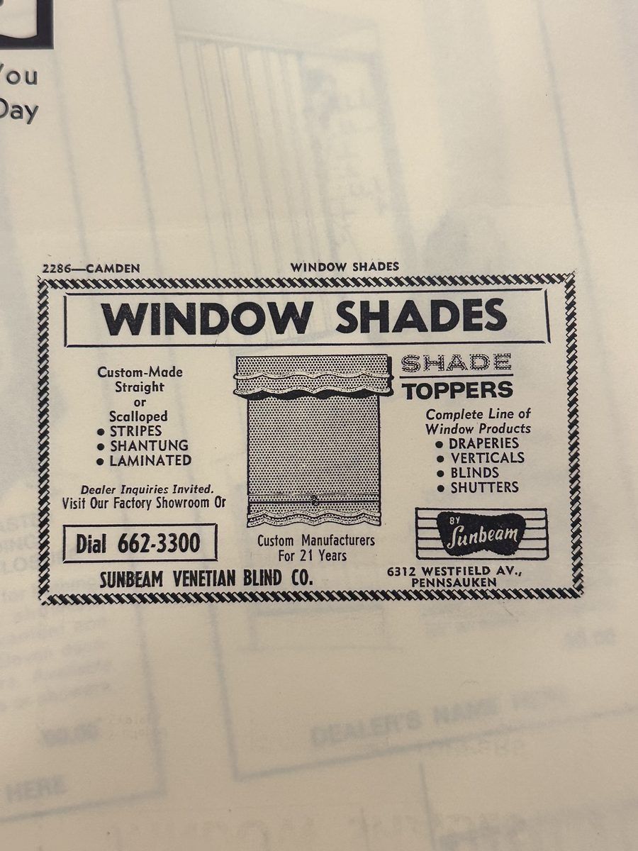 Sunbeam window shades draperies verticals blinds shutters ad